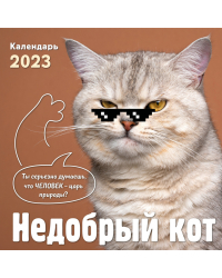 Недобрый кот. Календарь настенный на 2023 год (300х300)