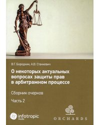 О некоторых актуальных вопросах защиты прав в арбитражном процессе. Сборник очерков. Часть 2