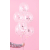 Confetti balloons - circles, 30cm, silver (1 pkt / 6 pc.)