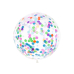 Confetti balloon - circles, 1m, mix