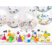 Confetti balloon - circles, 1m, mix