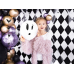 Blacklight balloons 27cm, BOO!, mix (1 pkt / 3 pc.)