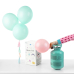 Helium tank, mint, 30 balloons