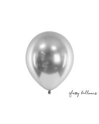 Glossy Balloons 30cm, silver (1 pkt / 50 pc.)