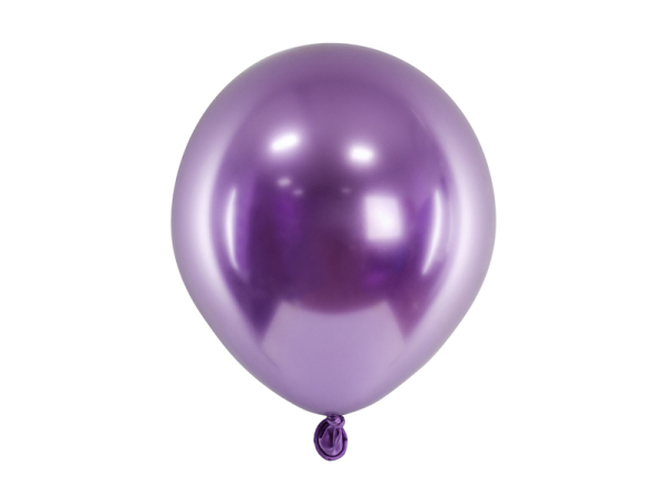 Glossy Balloons 12 cm, violet (1 pkt / 50 pc.)