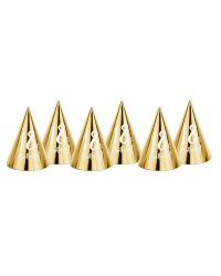 Party hats 18th Birthday, gold, 16cm (1 pkt / 6 pc.)