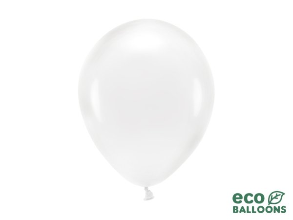 Eco Balloons 26cm, crystal clear (1 pkt / 10 pc.)