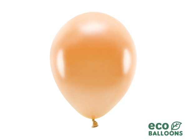 Eco Balloons 26cm metallic, orange (1 pkt / 10 pc.)