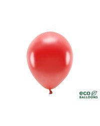 Eco Balloons 26cm metallic, red (1 pkt / 10 pc.)