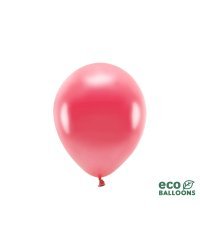 Eco Balloons 26cm metallic, light red (1 pkt / 10 pc.)