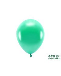 Eco Balloons 26cm metallic, green (1 pkt / 10 pc.)