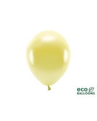 Eco Balloons 26cm metallic, light gold (1 pkt / 10 pc.)