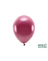 Eco Balloons 26cm metallic, deep red (1 pkt / 10 pc.)