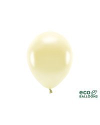 Eco Balloons 26cm metallic, straw (1 pkt / 100 pc.)