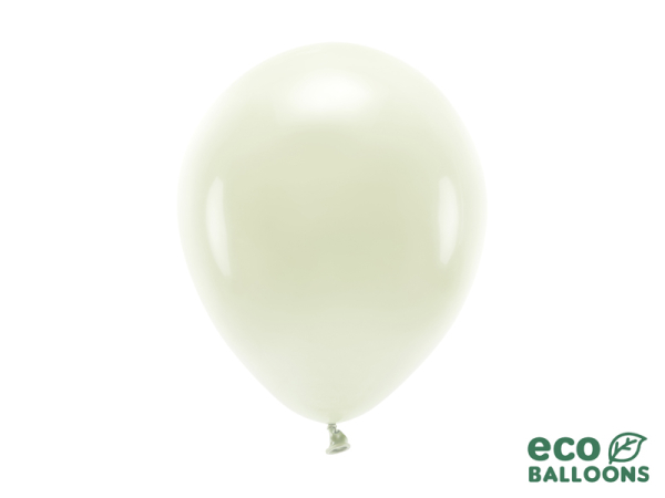 Eco Balloons 26cm pastel, cream (1 pkt / 10 pc.)