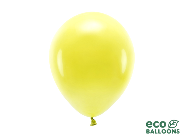 Eco Balloons 26cm pastel, yellow (1 pkt / 10 pc.)