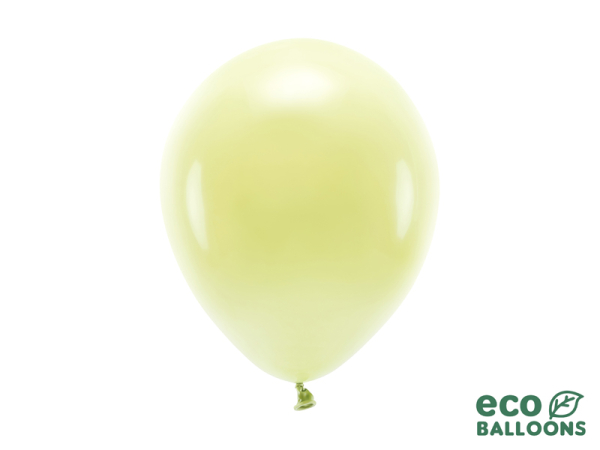 Eco Balloons 26cm pastel, light yellow (1 pkt / 10 pc.)