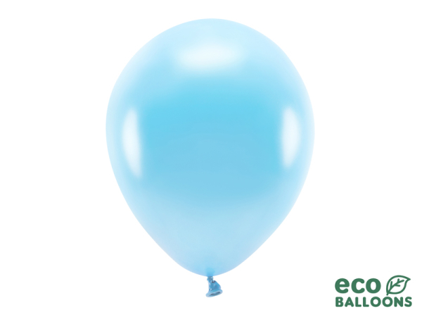 Eco Balloons 30cm metallic, light blue (1 pkt / 100 pc.)