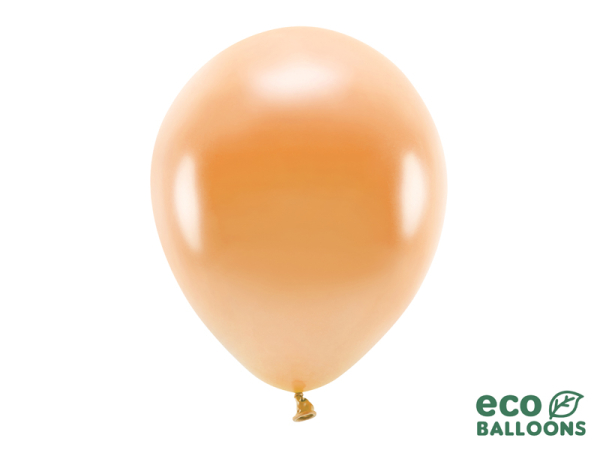 Eco Balloons 30cm metallic, orange (1 pkt / 100 pc.)