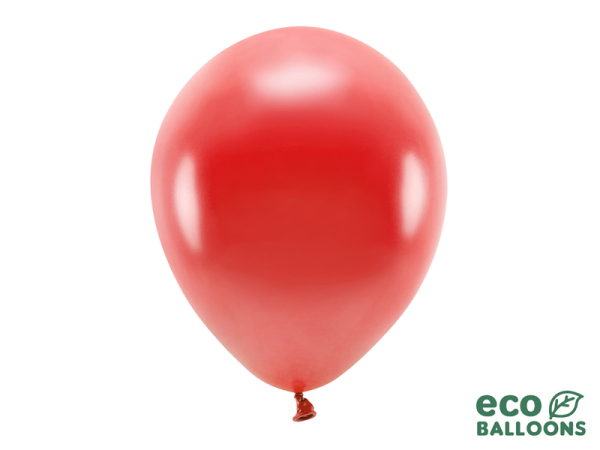 Eco Balloons 30cm metallic, red (1 pkt / 100 pc.)