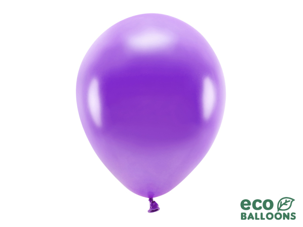 Eco Balloons 30cm metallic, violet (1 pkt / 100 pc.)