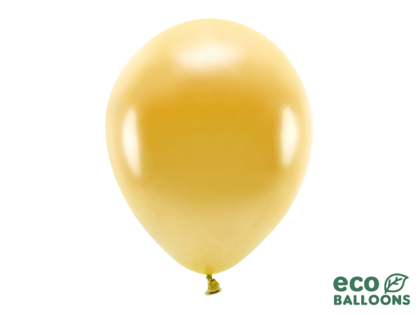 Eco Balloons 30cm metallic, gold (1 pkt / 10 pc.)