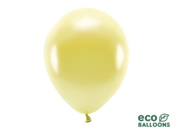 Eco Balloons 30cm metallic, light gold (1 pkt / 10 pc.)