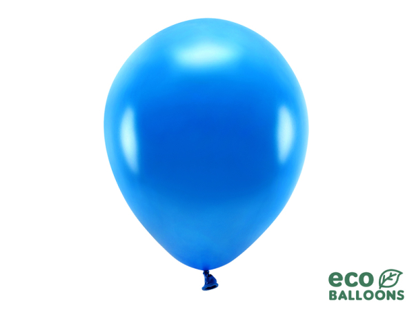 Eco Balloons 30cm metallic, navy blue (1 pkt / 10 pc.)