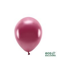 Eco Balloons 30cm metallic, deep red (1 pkt / 10 pc.)