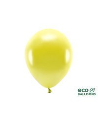 Eco Balloons 30cm metallic, yellow (1 pkt / 10 pc.)