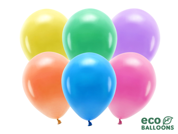 Eco Balloons 30cm pastel, mix (1 pkt / 10 pc.)