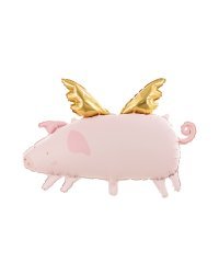 Foil balloon Pig, 72x46cm, mix