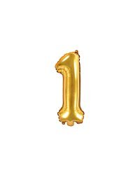 Foil Balloon Number ''1'', 35cm, gold