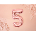 Foil Balloon Number ''5'', 35cm, rose gold