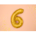 Foil Balloon Number ''6'', 35cm, gold