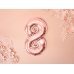 Foil Balloon Number ''8'', 35cm, rose gold