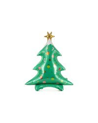 Standing foil balloon Christmas tree, 78x94cm, mix