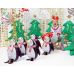 Standing foil balloon Christmas tree, 78x94cm, mix