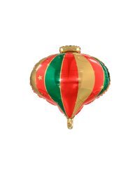 Foil balloon Christmas Bauble, 51x49cm, mix