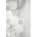 Foil balloons Stars, 22cm, silver (1 pkt / 25 pc.)