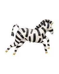 Foil balloons Zebra, 115x85 cm, mix