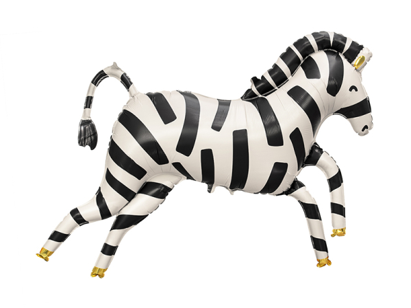 Foil balloons Zebra, 115x85 cm, mix