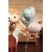 Foil balloons Heart with flowers, 45 cm, mix