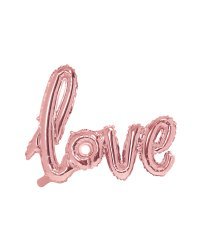 Foil Balloon Love, 73x59cm, rose gold