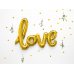 Foil Balloon Love, gold, 73x59cm