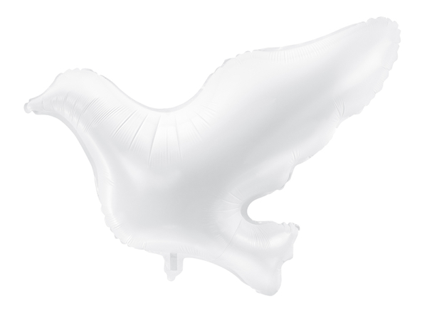 Foil Balloon Dove, white, 77x66cm