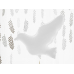 Foil Balloon Dove, white, 77x66cm