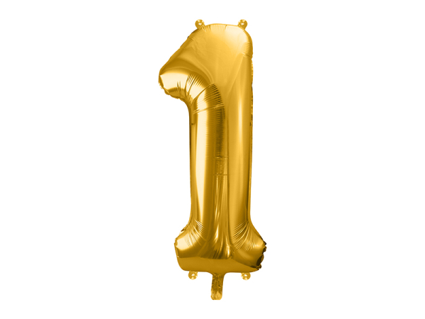 Foil Balloon Number ''1'', 86cm, gold