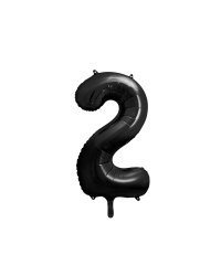 Foil Balloon Number ''2'', 86cm, black