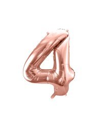 Foil Balloon Number ''4'', 86cm, rose gold